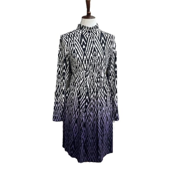 Tart Collection Mock Neck Geometric Print Dress – Size M - Picture 9 of 11